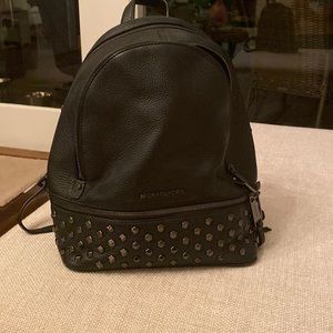 Michael Kors RHEA ZIP Pyramid Studded Backpack